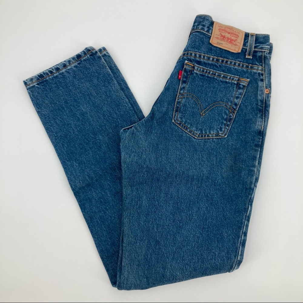 LEVI’S 550 Med Wash Hi Rise Denim Jeans